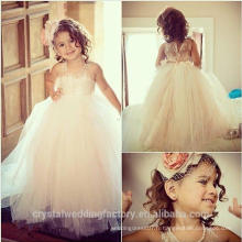 Les dernières robes de mariée Princess Wedding Wedding Dresses Frocks Birthday Lace A Line Long Flower Girl Dresses LF27